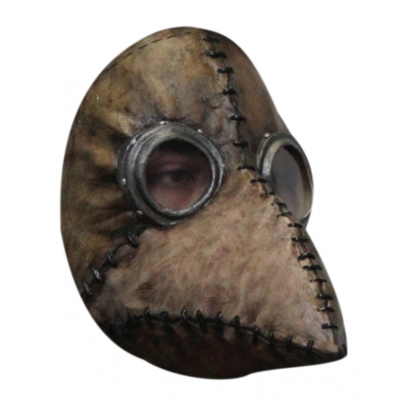 Plague Doctor Half Mask Brown