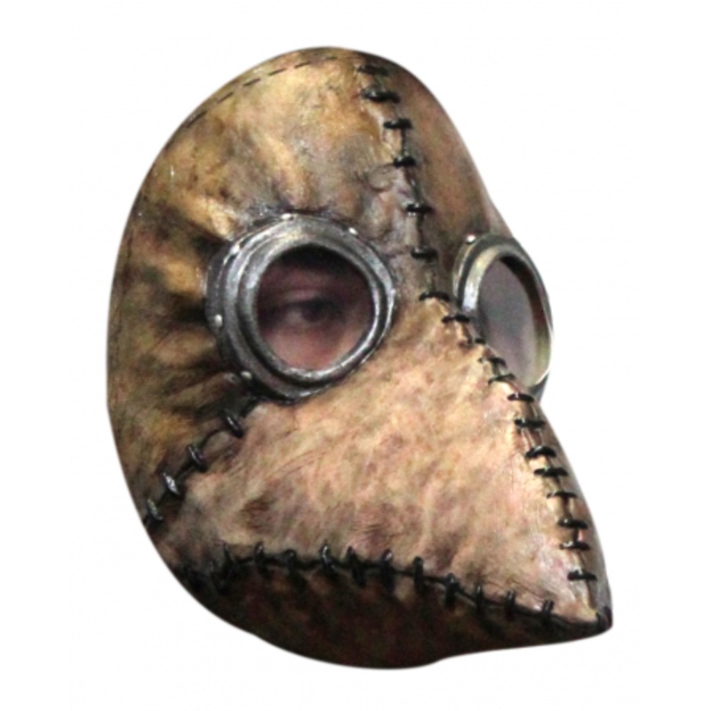 Plague Doctor Half Mask Light Brown