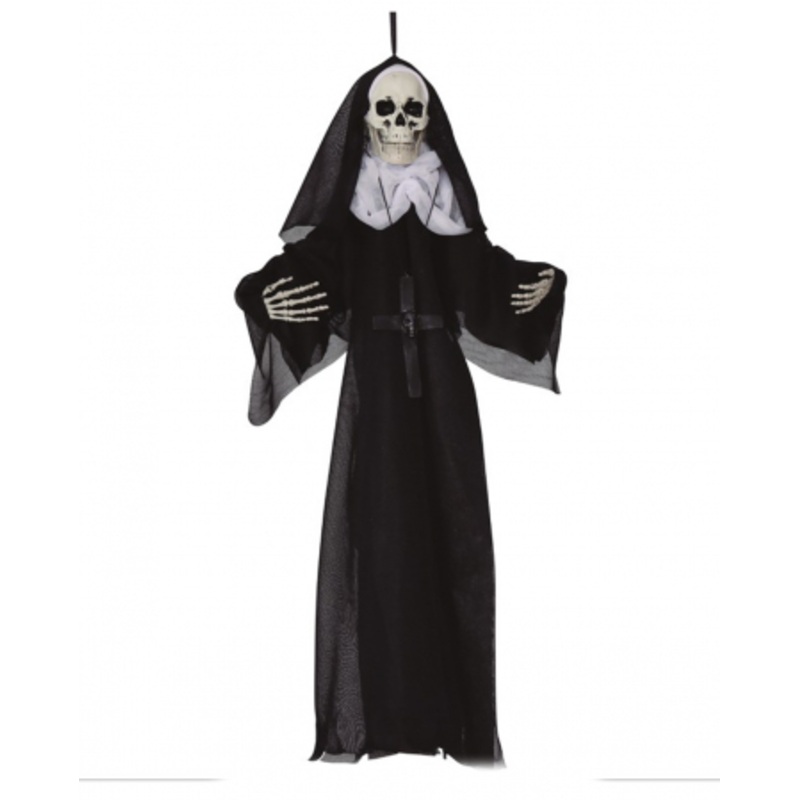 Skeleton Nun Hanging Figure 50cm