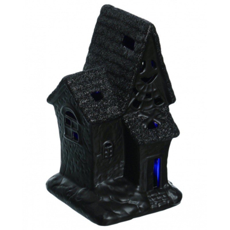 Spooky Glitter Haunted House Decoration With LED