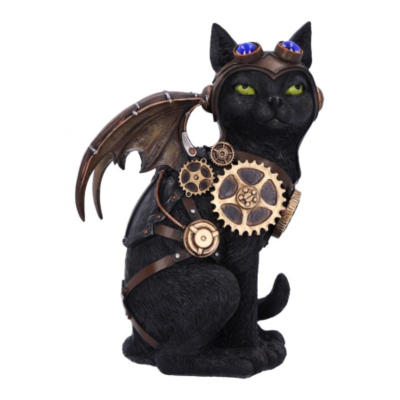 Steampunk Feline Flight Cats Figure 22.7cm