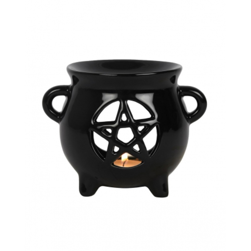 Witch Cauldron Pentagram Fragrance Oil Lamp
