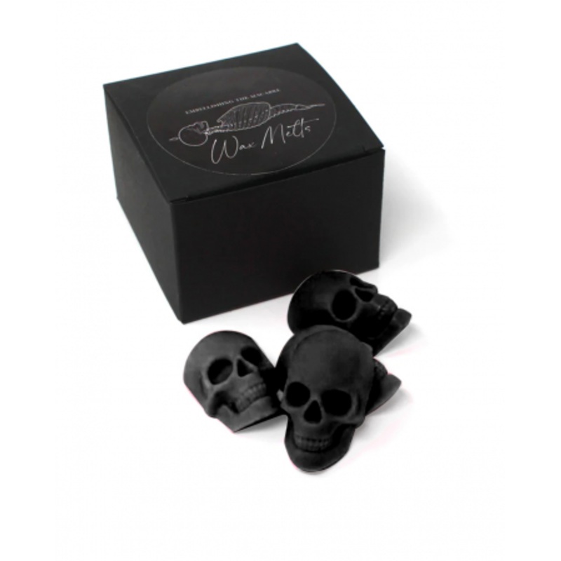 Black Skull Scented Wax For Melting 4 Pcs.