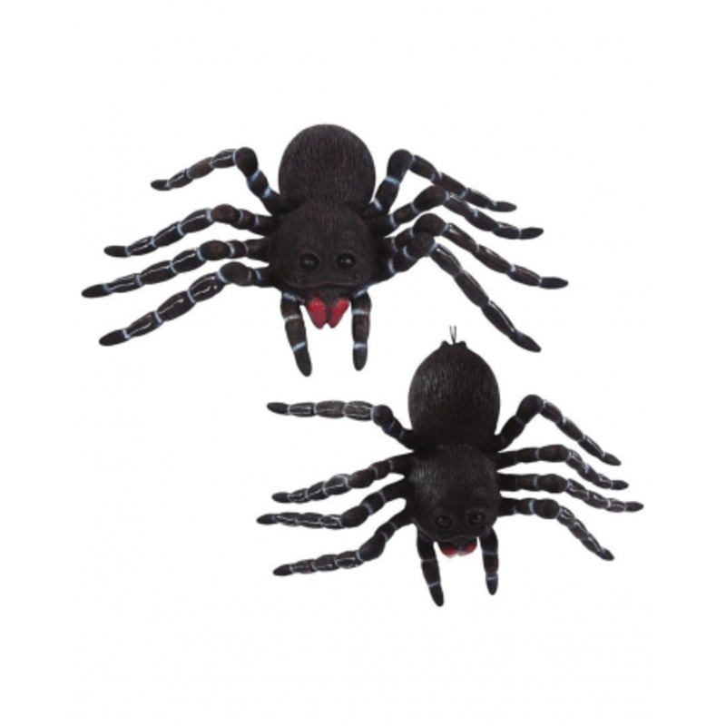 Black Tarantula Made Of Latex 45cm 2 Pcs.