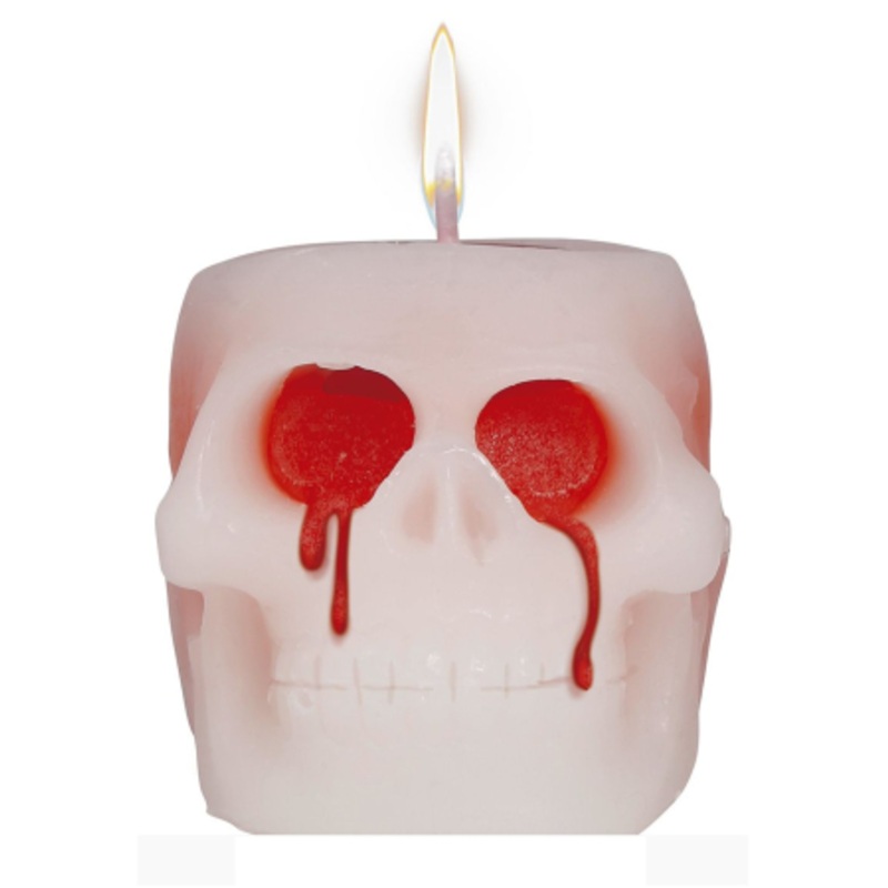 Bleeding Skull Candle 6 Cm