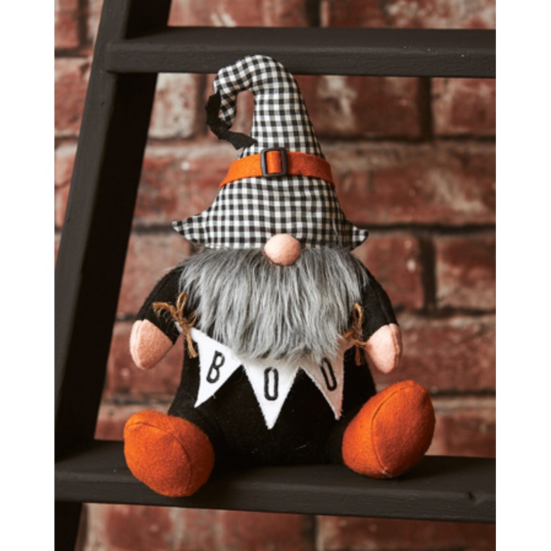 Boo Halloween Gnome Doorstop