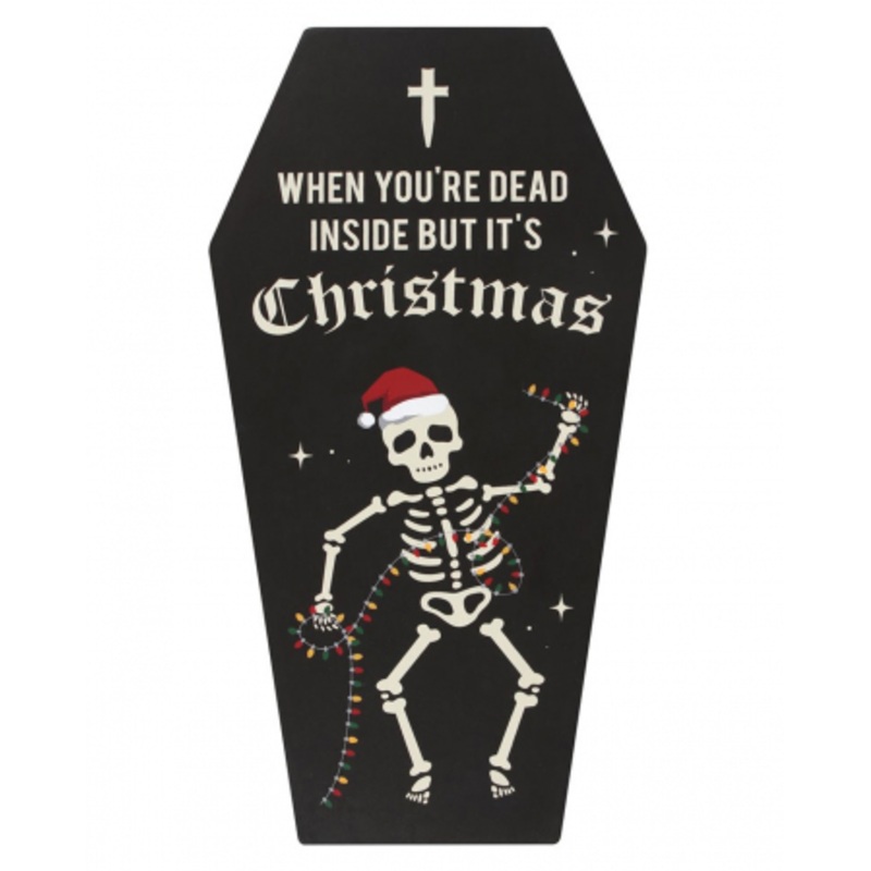 "Dead Inside Coffin" Cryptmas Coffin Mural