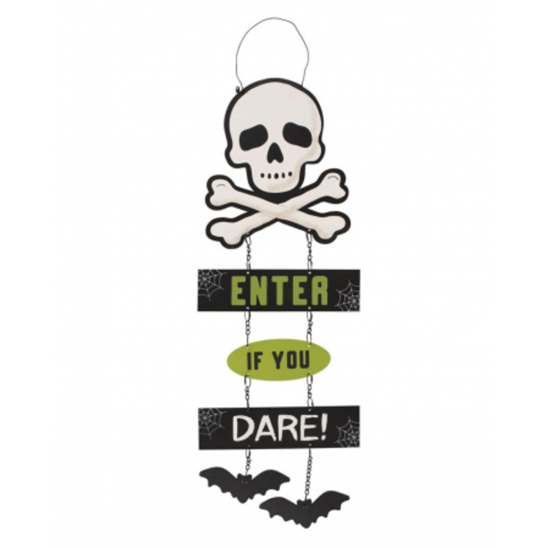 Enter If You Dare Halloween Sign 30cm