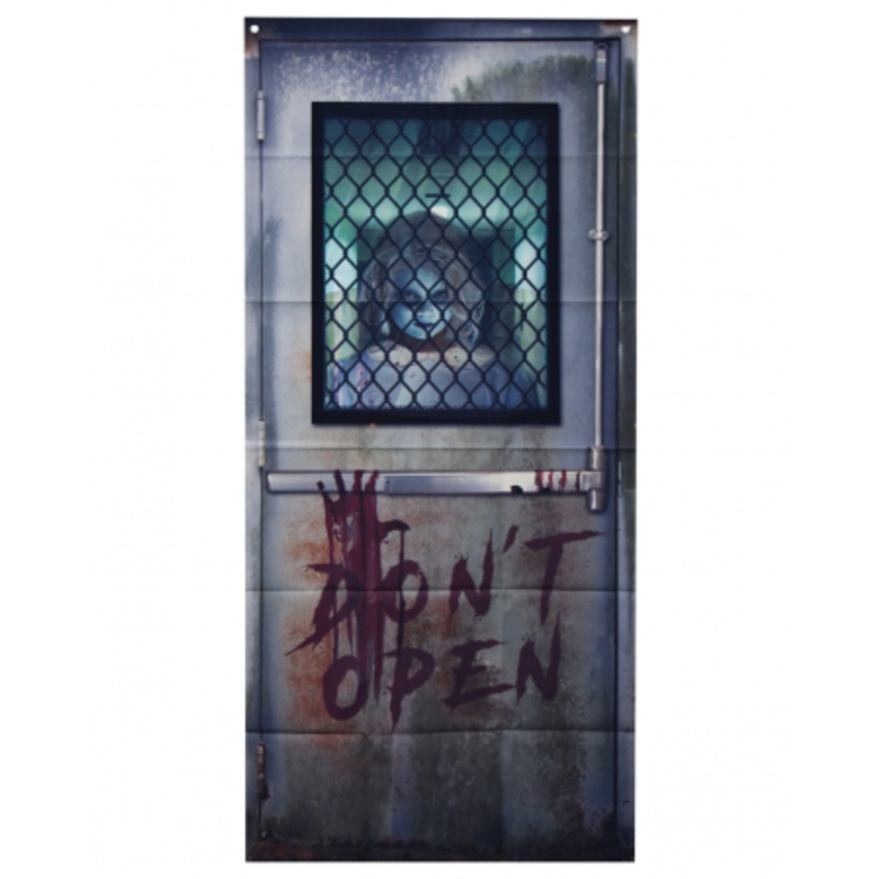 Fake Door With Killer Psycho Motif 180cm