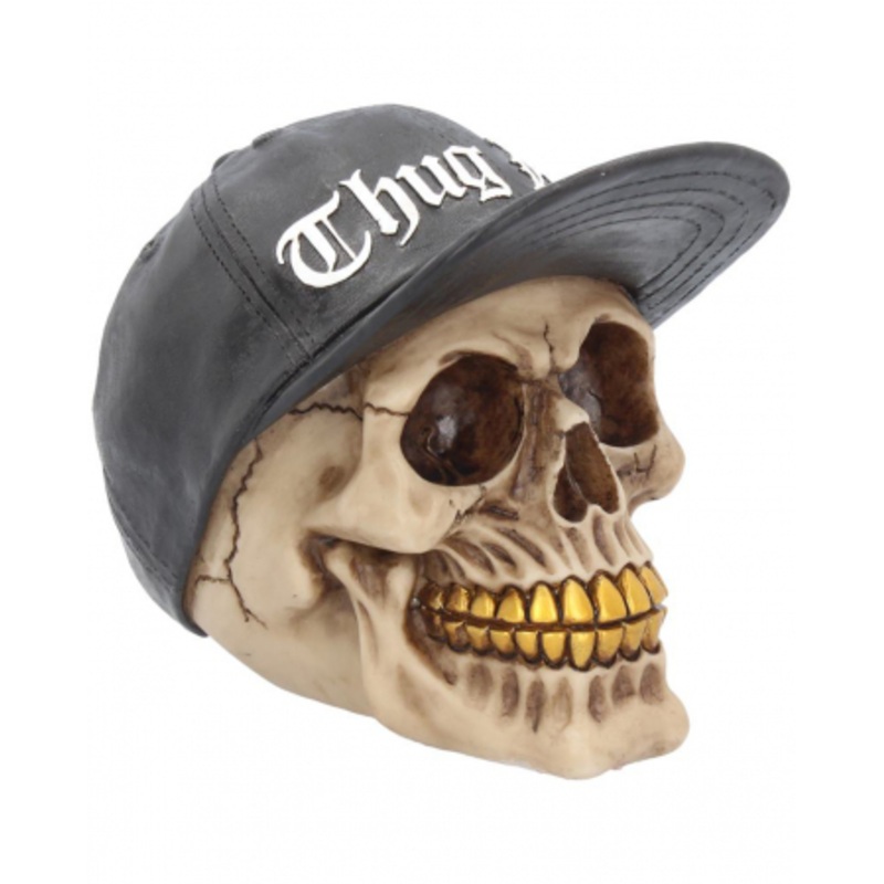 Gangster Skull "Thug Life" 15.8cm