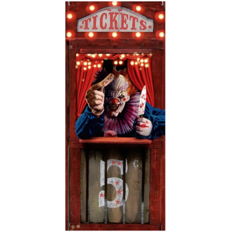 Halloween Horror Clown Circus Door Decoration