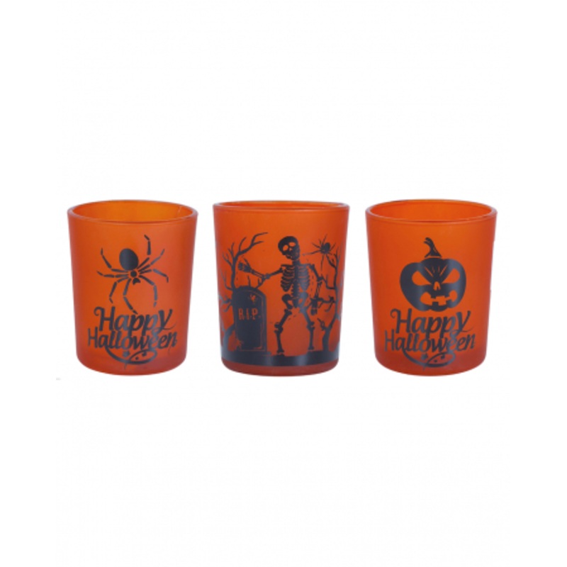Halloween Tea Light Holder 3 Pcs.