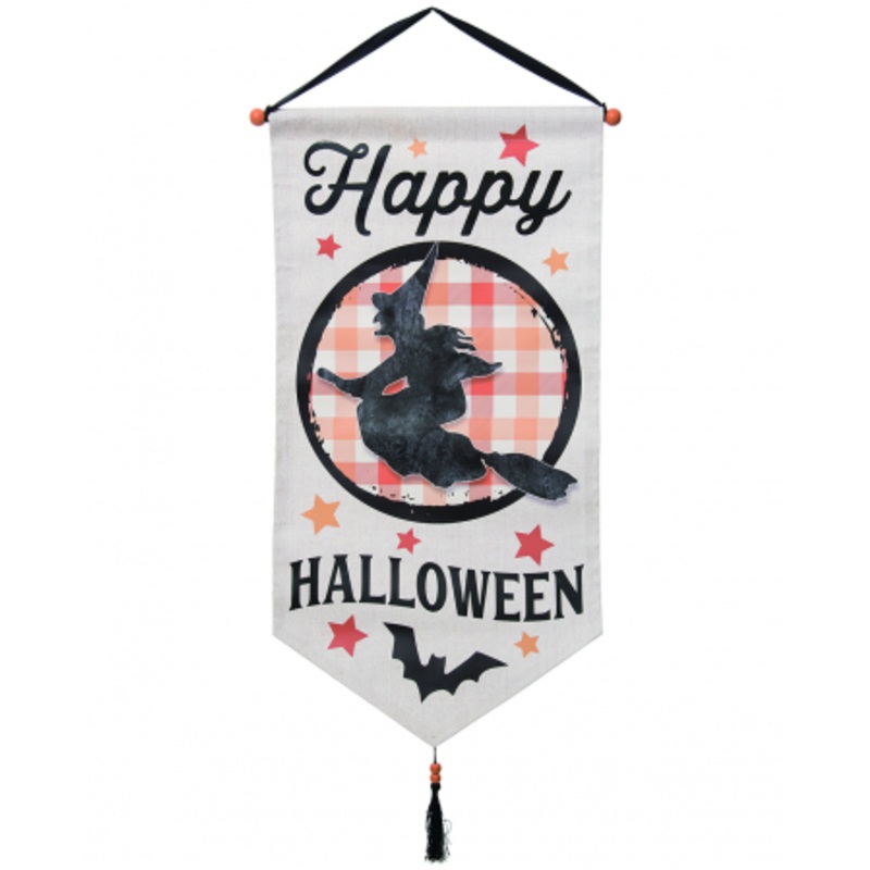 Happy Halloween Witch Banner