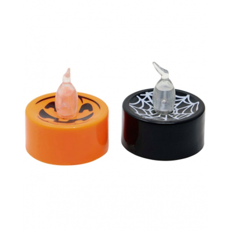 LED Tea Light With Halloween Motif 1 Pc.