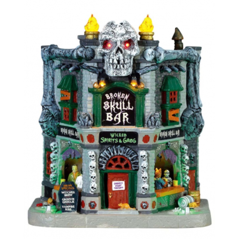 Lemax Spooky Town - Broken Skull Bar