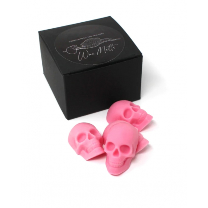 Pink Skull Scented Wax For Melting 4 Pcs.