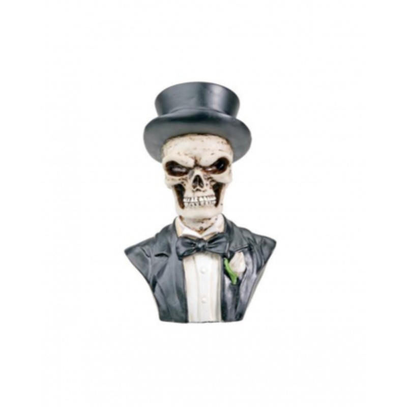 Skeleton Groom Bust 11cm