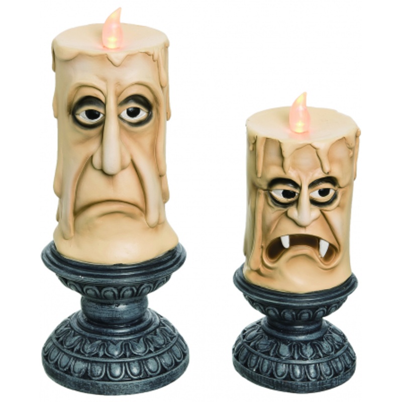 Spooky LED Candle Set Of 2