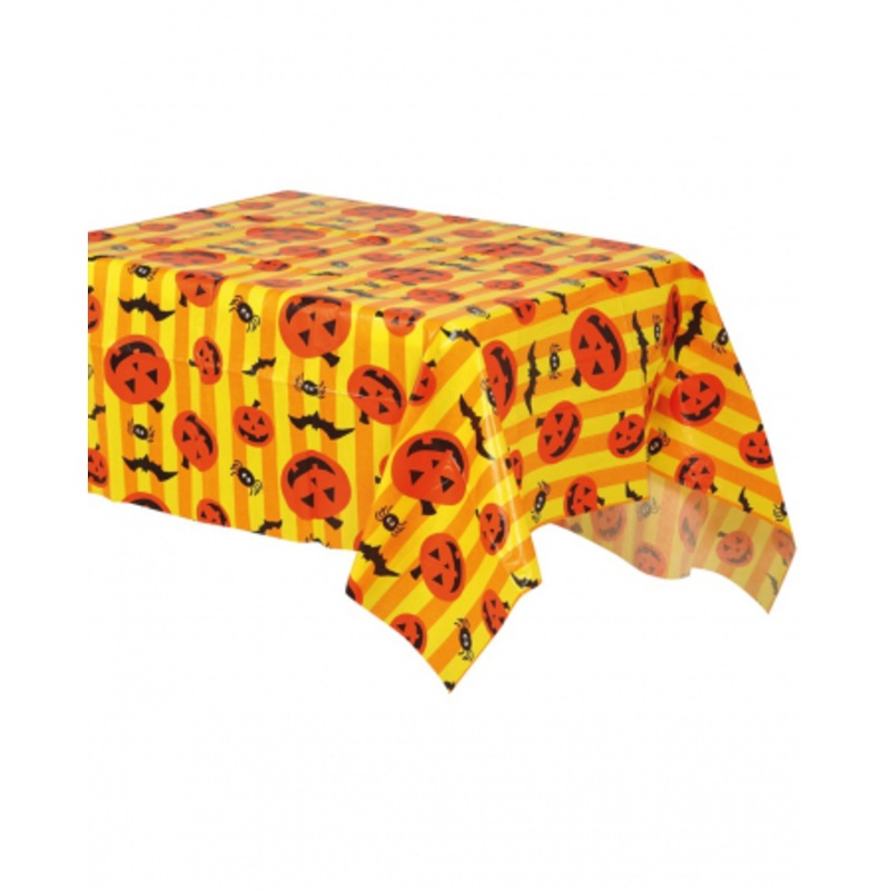 Striped Halloween Tablecloth