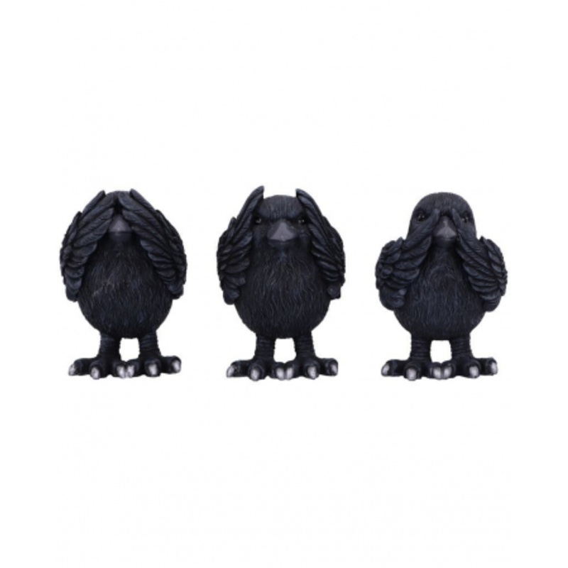 Three Wise Ravens 9cm