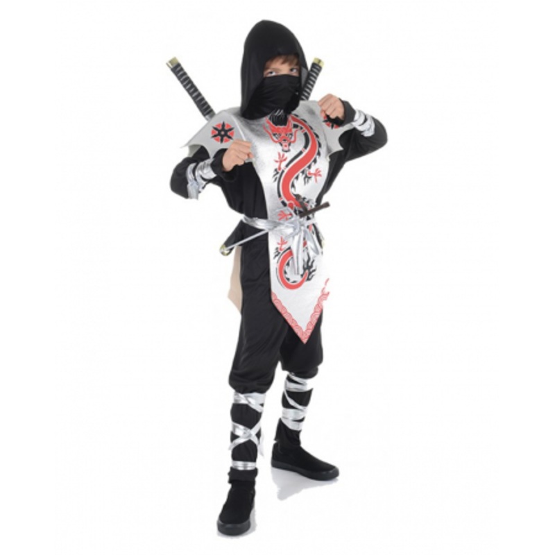 Deluxe Ninja Kids Costume L (10-12 Jahre)