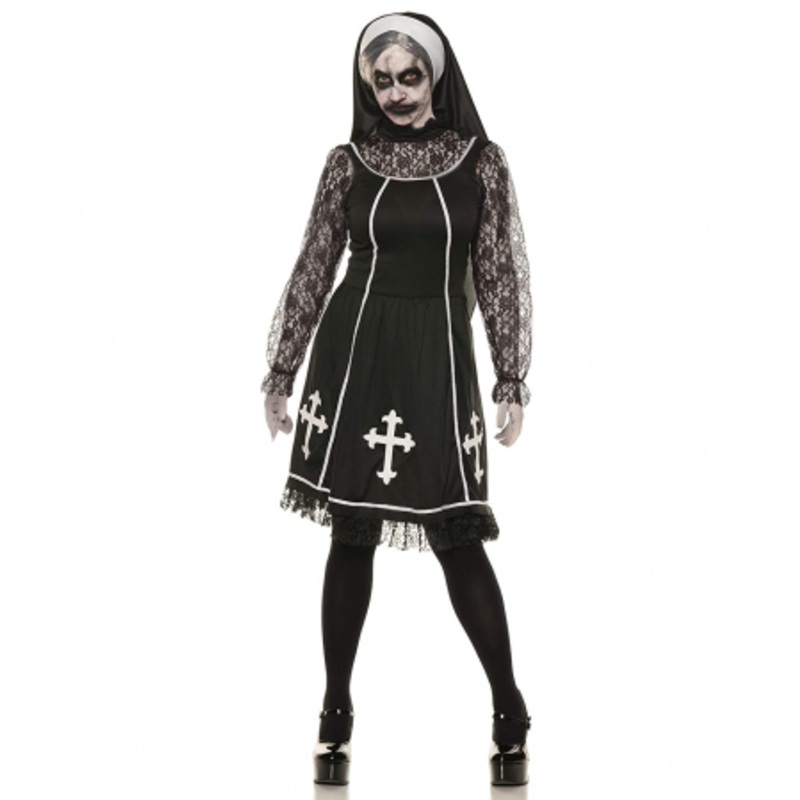 Devilish Nun Mary Ladies Costume S