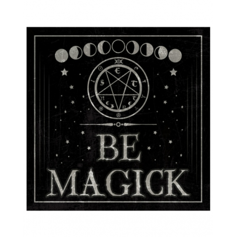 Gothic Metal Sign "Be Magick" 20cm