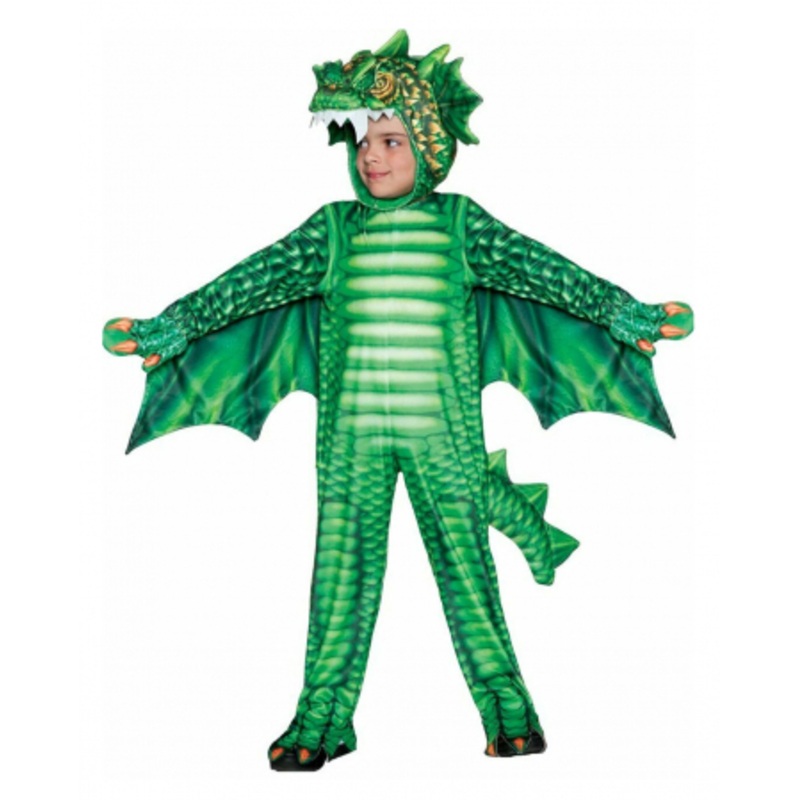 Green Dragon Toddler Costume M (18-24 Monate)