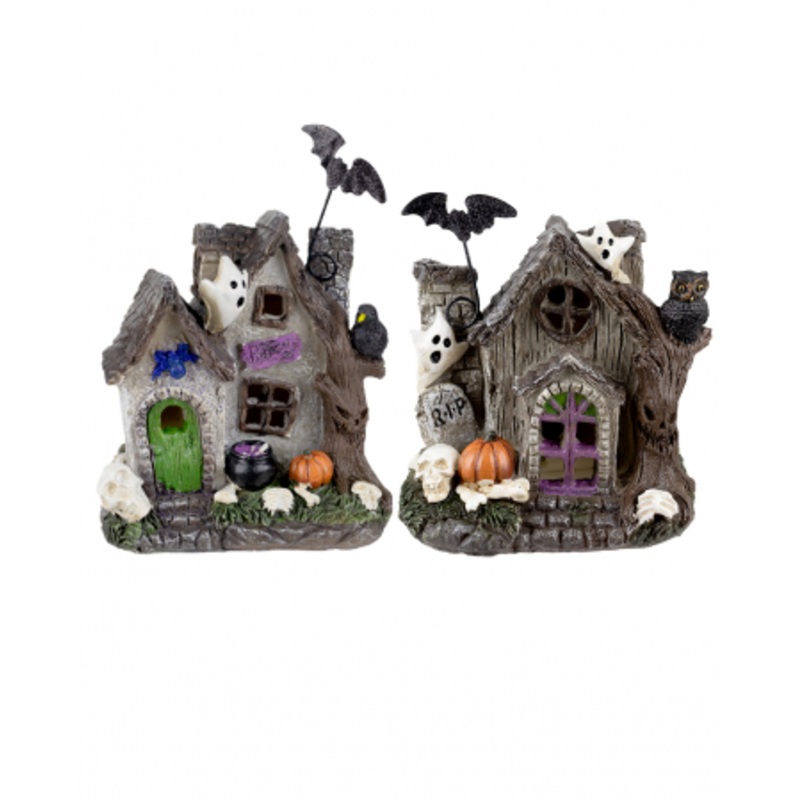 Spooky Haunted House With LED 17cm