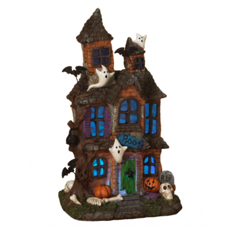 Spooky Haunted House With LED 39cm