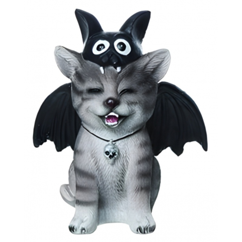 Cat In Bat Costume Decorative Figure 11cm