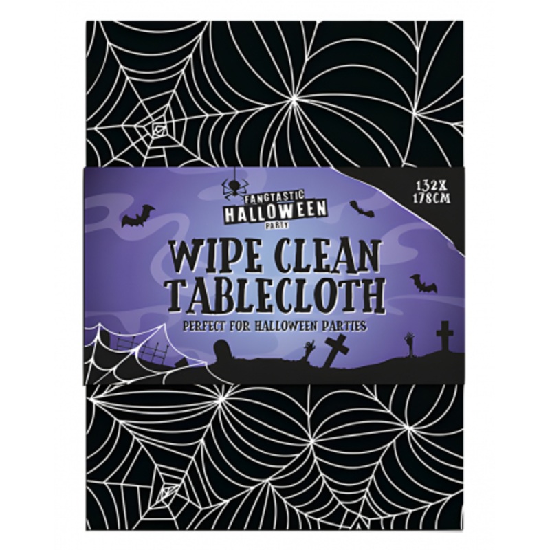 Cobwebs Halloween Tablecloth 132x178cm