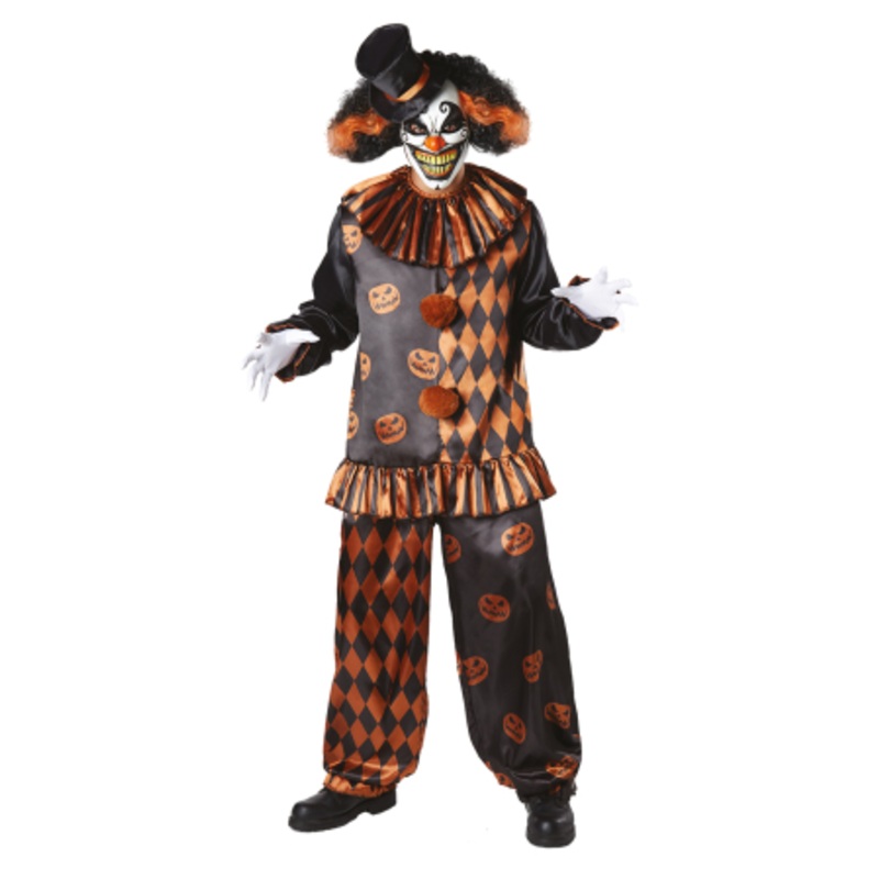 Halloween Horror Clown Costume & Mask Onesize / ML