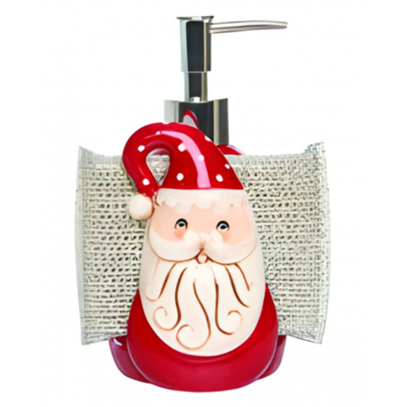 Johanna Parker Santa Claus Soap Dispenser & Sponge Holder