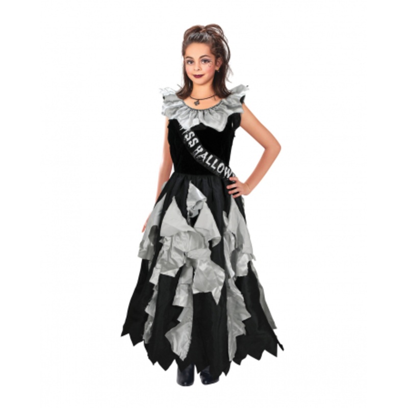 Miss Halloween Zombie Queen Child Costume L
