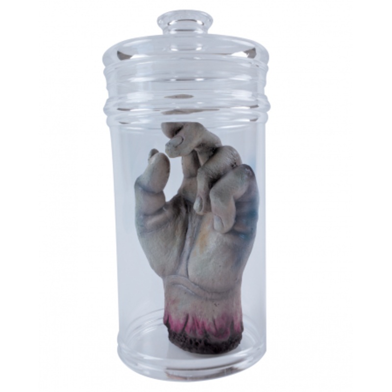 Severed Hand In Laboratory Glass