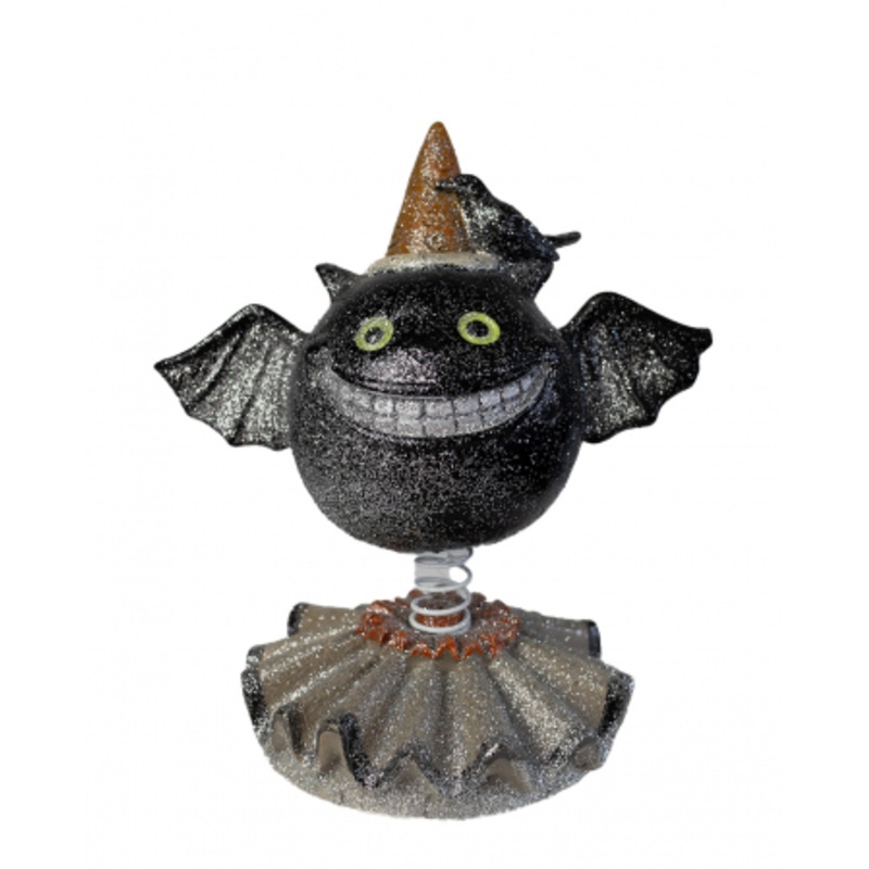 Vintage Halloween Bobble Head Bat 15cm