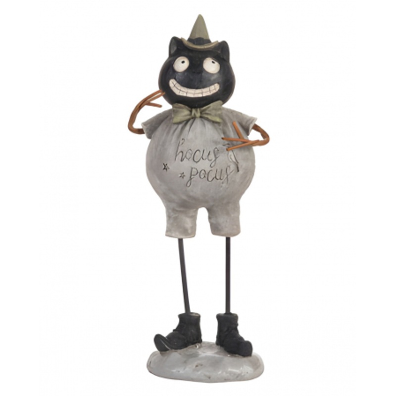 Vintage Hocus Pocus Cat Figurine 21cm