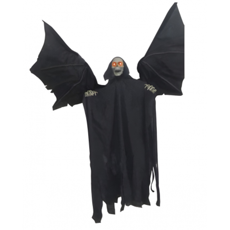 Wing Flapping Grim Reaper Hanging Figure 89cm