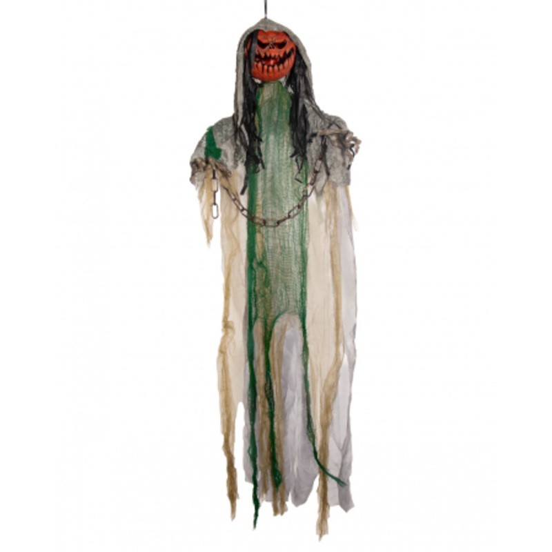 Bound Pumpkin Monster With Sound & Light Hanging Figure 120cm