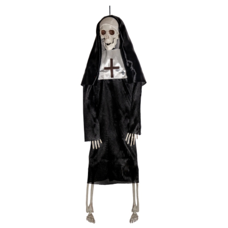 Skeleton Nun Hanging Figure 40cm
